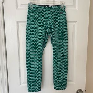 Nike Pro Green and Black Leggings